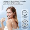 ZJ288-White-MOCEMTRY 3 Cleaning Modes; Waterproof Electric Toothbrush (White)